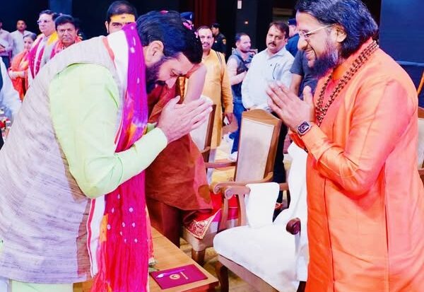 With Hon’ble Chief Minister of Haryana, Shri Nayab Saini - ‘Yuva Nasha Mukti – Rashtra Nirman’ - Shree Datta Padmanabh Peeth - 