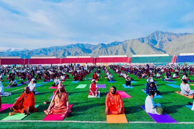 11th International Yog Day celebrations at Leh Ladakh - Shree Datta Padmanabh Peeth - 